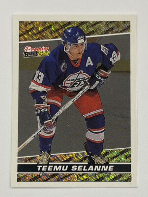 1993-94 TOPPS PREMIER BLACK GOLD #1 TEEMU SELANNE Winnipeg Jets 1994  