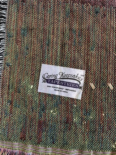 AMAZING GRACE TAPESTRY 55x62 THROW Church Tree Caring Keepsakes D Morgan BLANKET - Picture 4 of 4