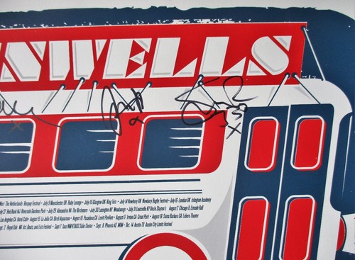 THE DUNWELLS 2012 Summer Tour 9" x 24" Poster Signed By The Band INDIE FOLK ROCK - Picture 5 of 5