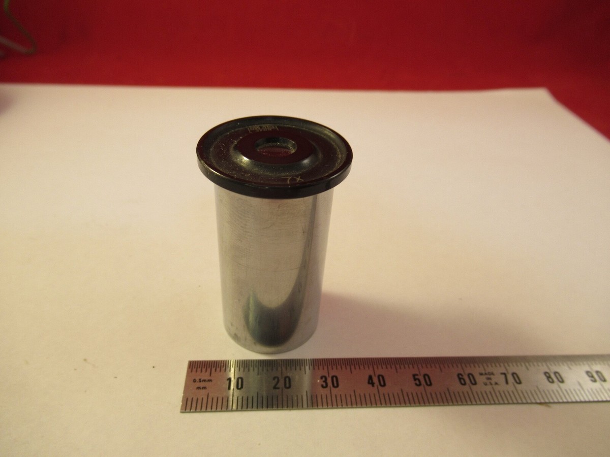ANTIQUE CARL ZEISS JENA 7X OPTIC EYEPIECE GERMANY MICROSCOPE PART