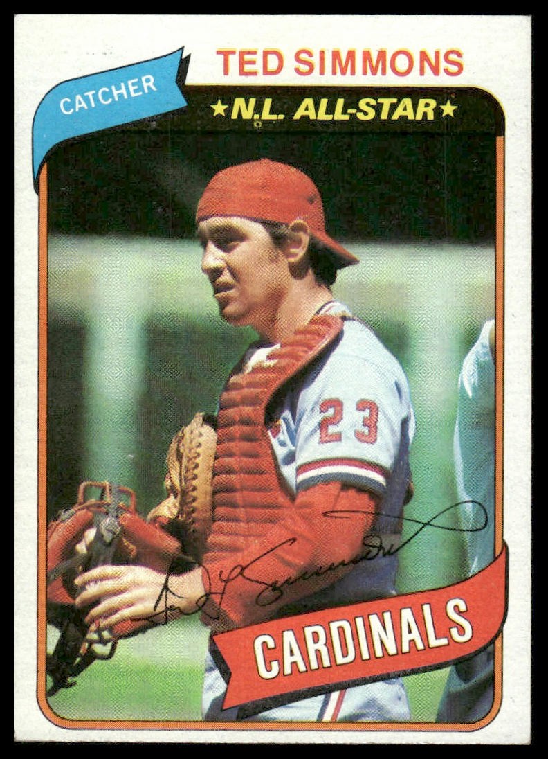 1980 Topps #85 Ted Simmons St. Louis Cardinals