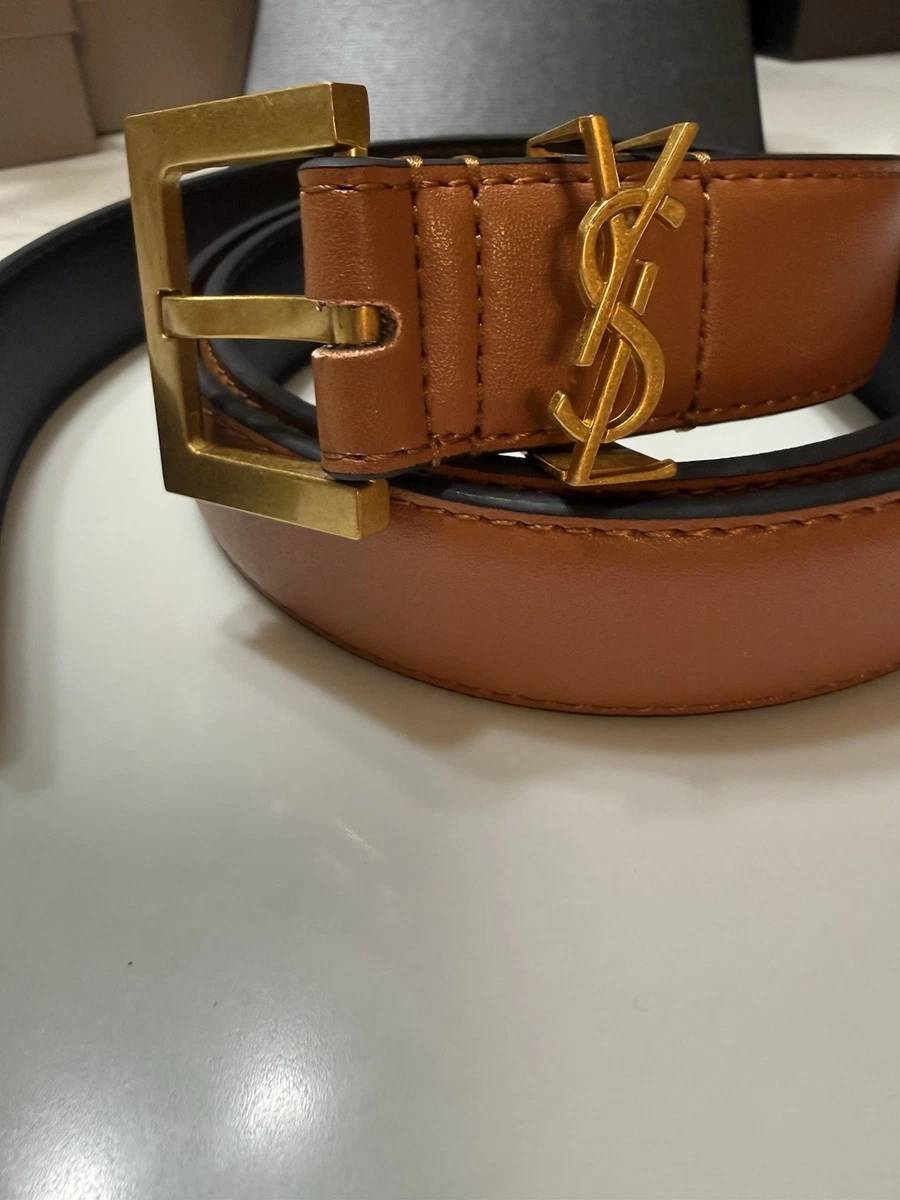 Saint Laurent Leather Brown Belts for Women for sale | eBay display picture 1