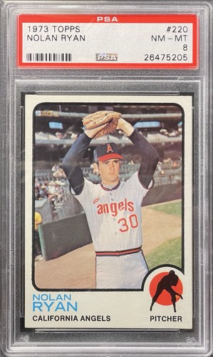 1973 Topps #220 Nolan Ryan PSA 8 NM-MT Well Centered HOF Angels