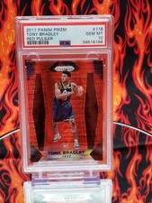 Tony Bradley 2017 Panini Prizm Red Pulsar #118 LE 22/25 Rookie Card [PSA 10 GM]. rookie card picture