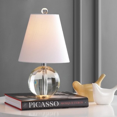 Goddard 16'' Crystal Ball/Metal LED Table Lamp, By JONATHAN Y
