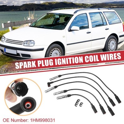 5 Zündkerzen-Spulen-Kabel Zündspulen-Harnisch 7mm 1HM998031 für Volkswagen Jetta