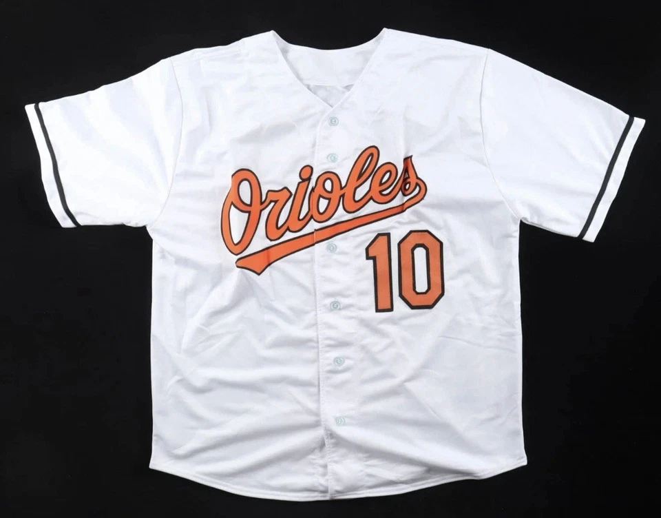 Camiseta deportiva firmada por Miguel Tejada de los Orioles de Baltimore (Beckett) 6x All Star Shortstop Foto 4 de 4