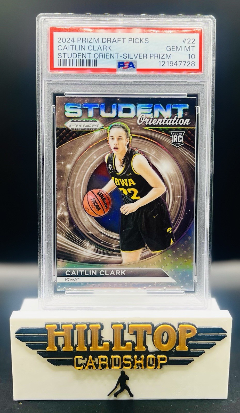 2024 Prizm Draft Caitlin Clark Student Orientation Silver Prizm Iowa #22 PSA 10