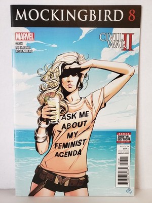 Mockingbird #8 (NM+ or 9.6) -Controversial Cover -Feminist Agenda -2016 Marvel!