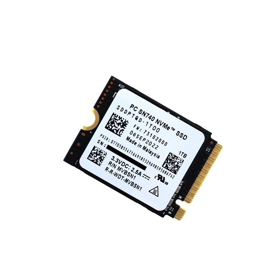 WD_PC SN740 M.2 2230 PCIe Gen 4.0 NVMe SSD pour appareils de