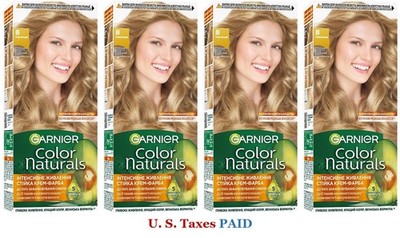 Garnier Color Naturals 8 Natural Light Blonde Permanent Hair Color Dye