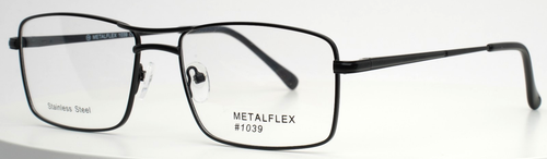 METALFLEX COLLECTION 1039 Anti Black Mens Aviator Eyeglasses 56-17-145 B:39 - Picture 2 of 16