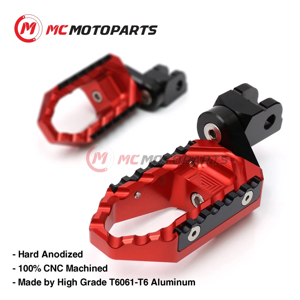 Para Triumph Daytona 675 R 2006-2012 1 pulgada delanteras rebajadoras anchas estriberas de piloto Foto 2 de 4