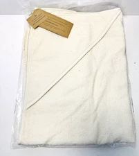 Baby Infant Hooded Towel Undyed Organic Turkish 100 % Cotton 32x32 Baby Shower