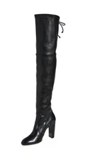 Sz 11 Stuart Weitzman Women's Vidaland 100mm Boots, Black, 11 Medium US
