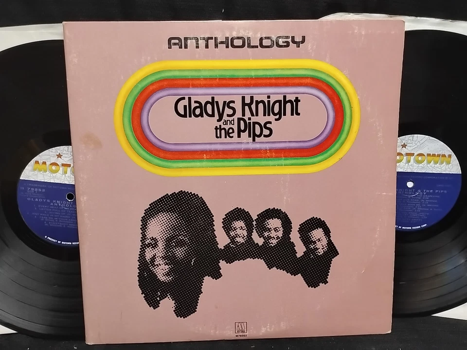 Gladys Knight And The Pips Anthology 2 x Vinyl LP Motown records 792S2 1973 book Foto 4 de 4