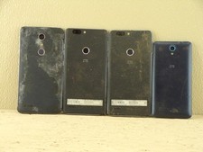 Cell Phone Bundle Lot of 4 FOR PARTS ONLY Mix Model Front Screens All Broke