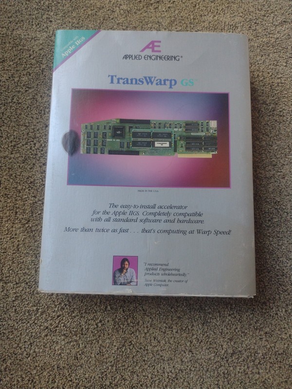 Rare Vintage Transwarp GS Accelerator Card for Apple IIGS Applied Engineering