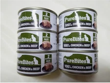 PureBites _6/2.5 oz_ "Chicken & Beef" PATE wet Cat food ~EXP:26/27~ Treat Mixer