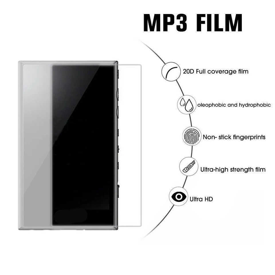 Tempered Glass Screen Protector For Walkman NW-A300 NW-A306 B6U2 I7D4 P8W5 Z8R6 - Image 4 of 4