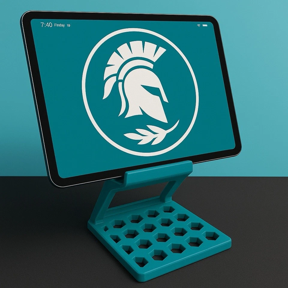 Tablet-iPad  Stand with Honeycomb Base – Multiple Colors Available - Image 3 of 4