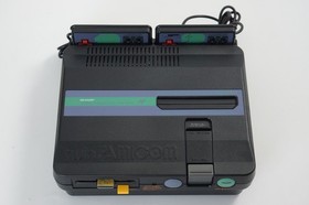 TWIN FAMICOM Console Boxed AN-505BK Tested System New Rubber Belt 479943