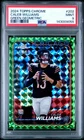 2024 Topps Chrome #202 Caleb Williams Green Geometric Refractor Rookie /99 PSA 9