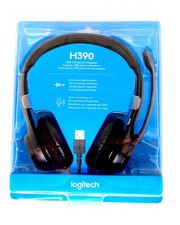 Logitech H390 Wired USB Computer Headset w Mic New Sealed