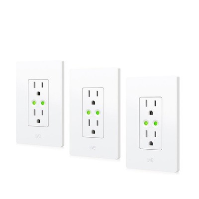 Eve Energy Outlet Matter 3 Pack Smart Outlet Power Meter