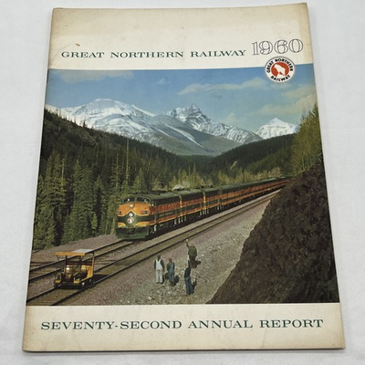 #ad Great Northern Railway Railroad Company 1960 Annual Report Railroad Ephemera $19.99