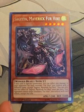 Yugioh! Sagitta, Maverick Fur Hire - 1st Ed Secret Rare - DASA-EN020 - NM