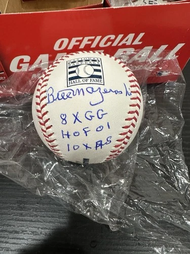 Bill Mazeroski Signed Hall Of Fame Baseball With Inscriptions