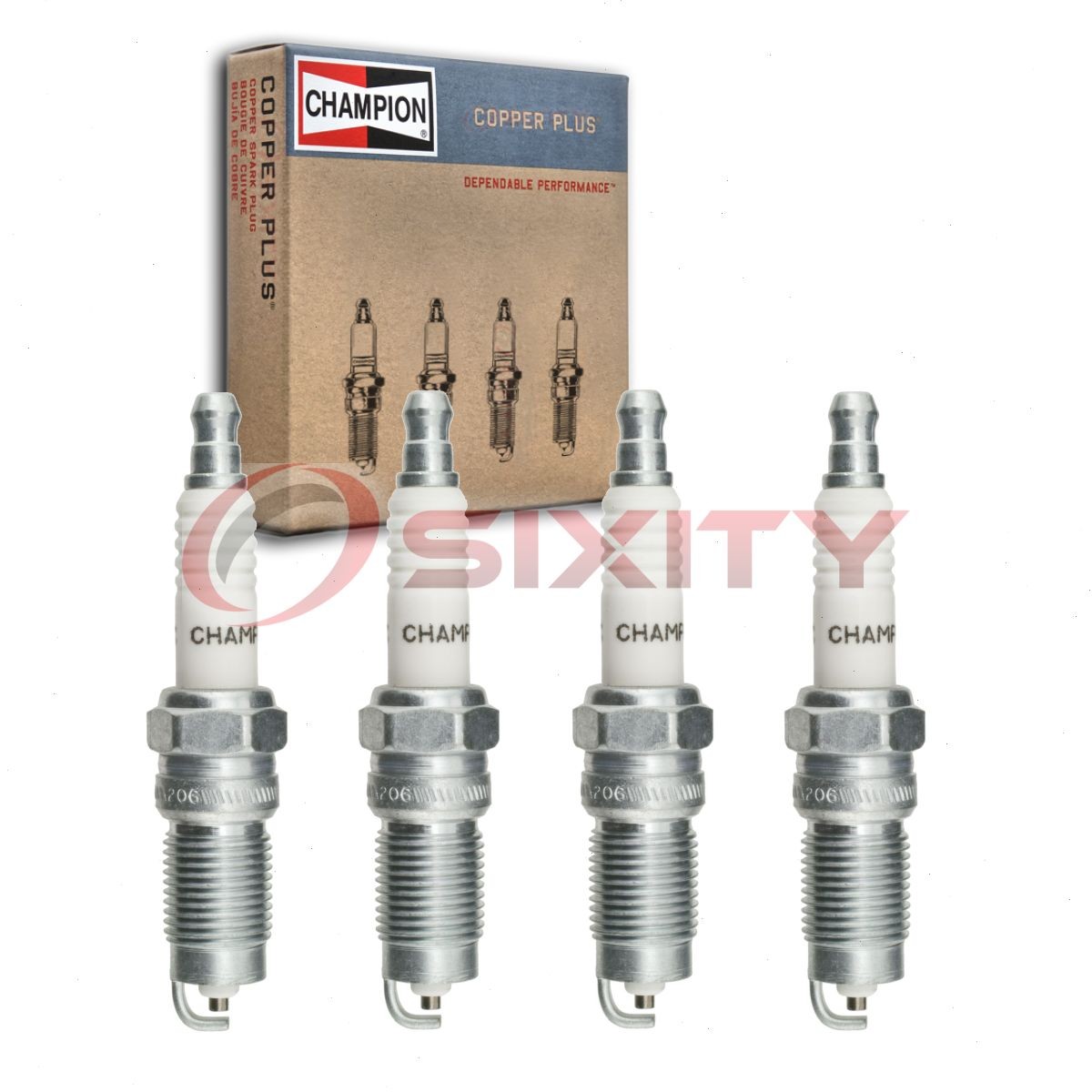 4 pc Champion Copper Plus Spark Plugs for 1983-1988 Ford Ranger 2.3L L4 df