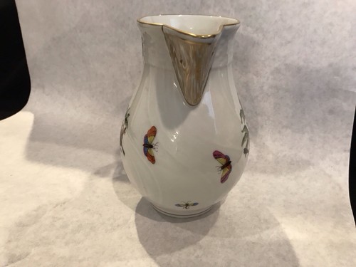 HEREND PORCELAIN HAND PAINTED LARGE ROTHSCHILD CREAMER/PITCHER 1632/RO 6.25" - Picture 11 of 11