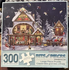 SANTA’S HOUSE PUZZLE Bits and Pieces 300 Piece Puzzle