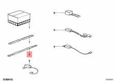 Genuine BMW M3 E30 316 316i 318i 318is Earth Strap For Engine Hood 65311286068