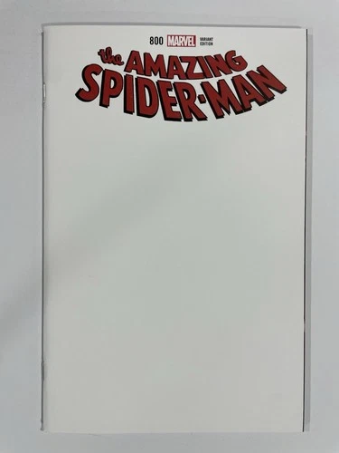 Amazing Spider-Man 800 Blank Sketch Variant Near Mint NM Marvel 2017