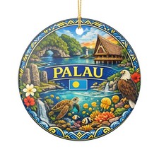 Palau Ornament  Ceramic Travel Souvenir Ornament