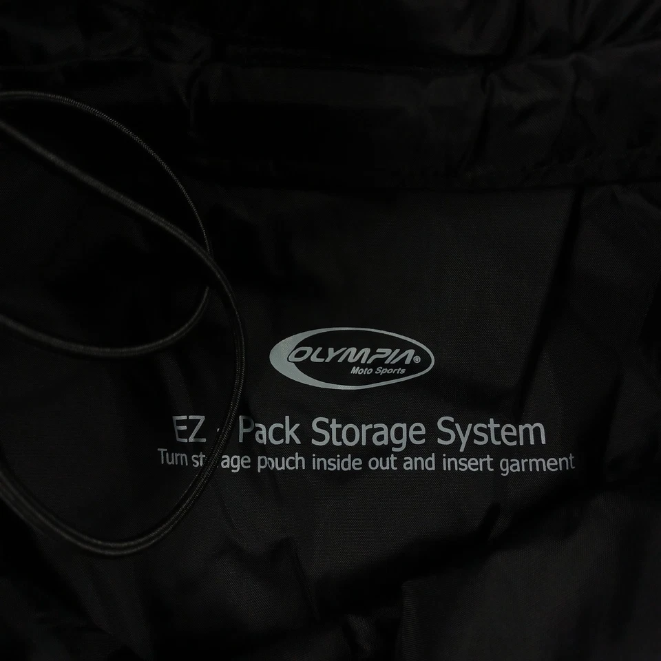 Pantalones deportivos Olympia Moto para hombre medianos grandes negros motociclista Foto 4 de 4