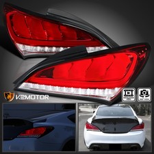 Red Fits 2010-2016 Hyundai Genesis Coupe 2dr Led Tail Lights Sequential Signal