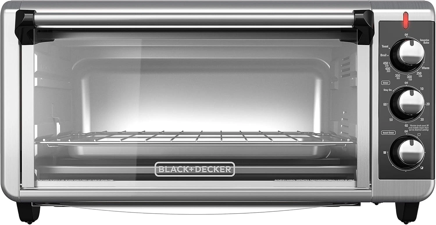 BLACK+DECKER TO3250XSB Extra Wide 8 Slice Convection Toaster Oven