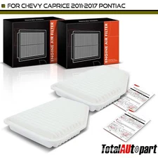 2Pcs Engine Air Filter for Chevrolet Caprice 2011-2017 SS 2014-2017 Pontiac G8