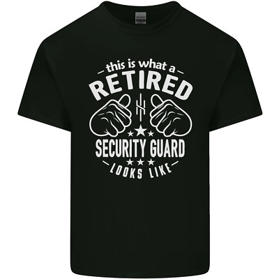 A Retired Security Guard Looks Like Herren Baumwolle T-Shirt Tee Oberteil