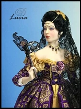 1:12 Visual Miniature Doll Dressing~ Dana Burton~ LUCIA TUTORIAL/PATTERN U-PRINT