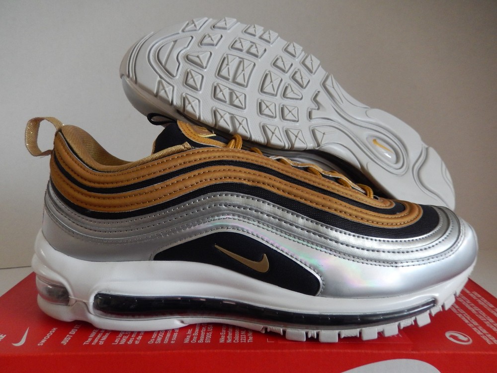 Women's Nike Air Max 97 SE Metallic Gold Size 6.5 AQ4137-700