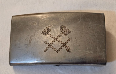 Vintage US Navy Hull Maintenance Technician HT Philippines Made Belt Buckle