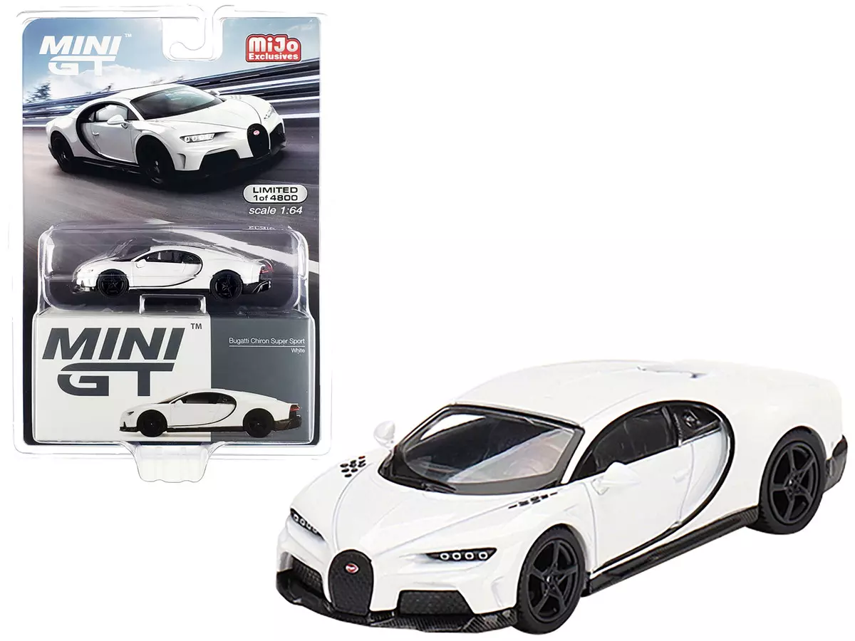 1 64 TSM MINI GT Bugatti Chiron Super Sport Diecast Model Car White MGT00440