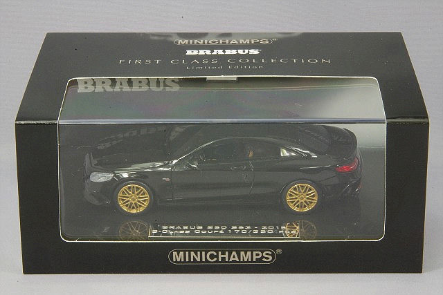 Minichamps 2015 MERCEDES BRABUS 850 S63 COUPE BLACK 1:43 LE