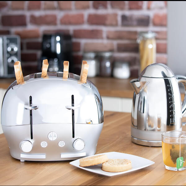 The Funky Appliance Company 1.7 Litre Kettle and 4 Slice Toaster Set