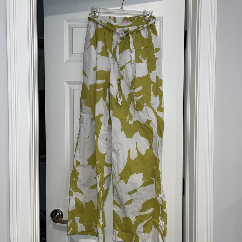 Future Collective Women's  Tropical Print Wide Leg Relaxed Floral Boho Pants, XS
